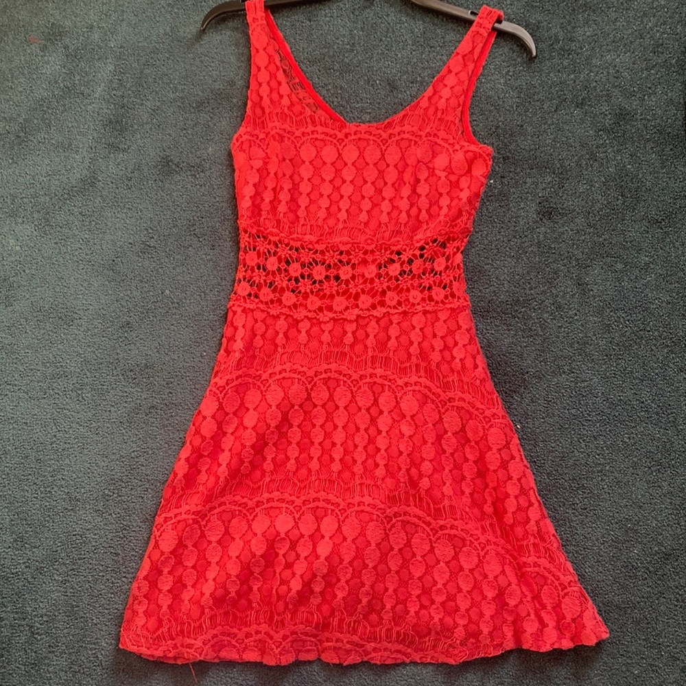Pinkish red dress